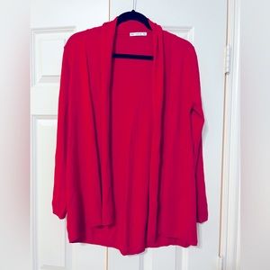 Zara knit cardigan in red